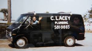 Charles Lacey in his first truck